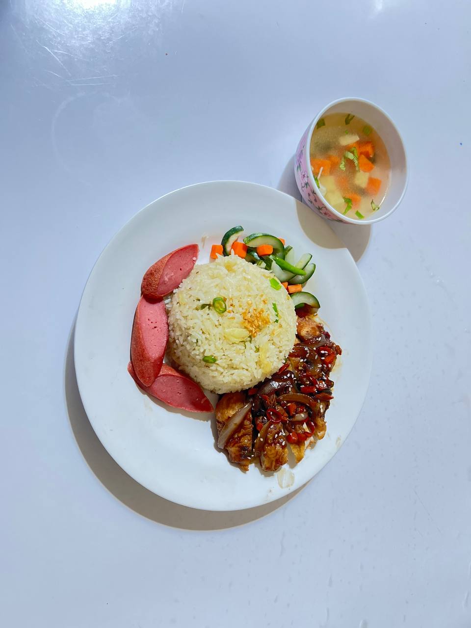 Nasi Bawang Ayam Bakar Madu